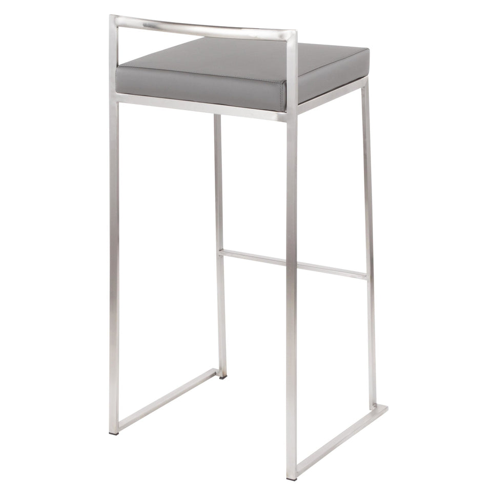 Fuji Stacker 30" Fixed-Height Barstool - Set of 2