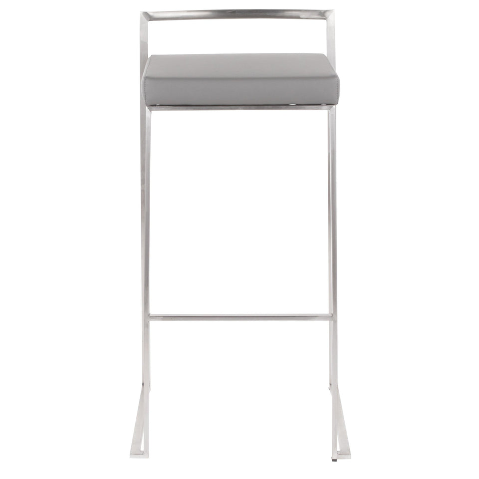 Fuji Stacker 30" Fixed-Height Barstool - Set of 2