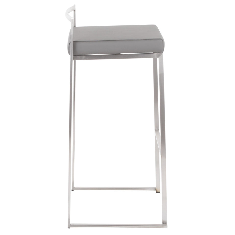 Fuji Stacker 30" Fixed-Height Barstool - Set of 2