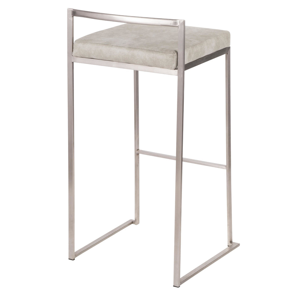 Fuji Stacker 30" Fixed-Height Barstool - Set of 2