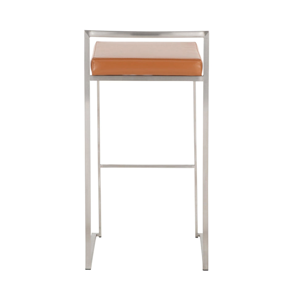 Fuji Stacker 30" Fixed-Height Barstool - Set of 2