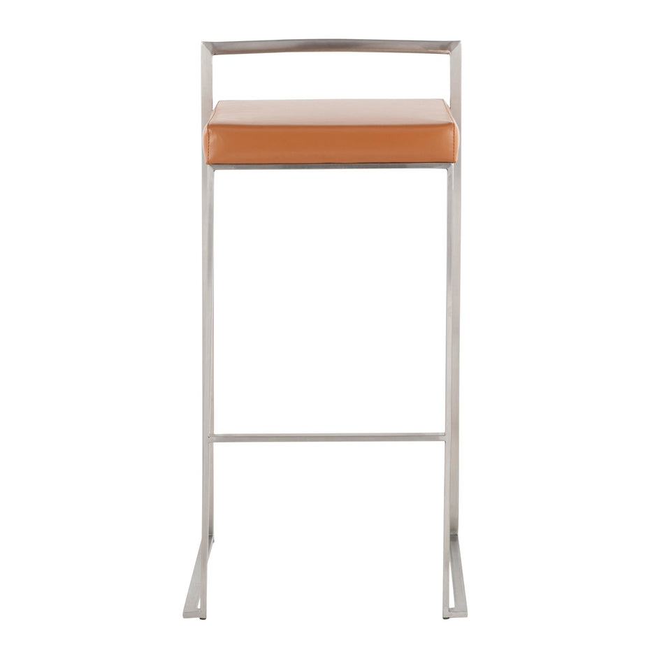 Fuji Stacker 30" Fixed-Height Barstool - Set of 2