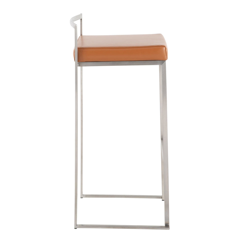 Fuji Stacker 30" Fixed-Height Barstool - Set of 2