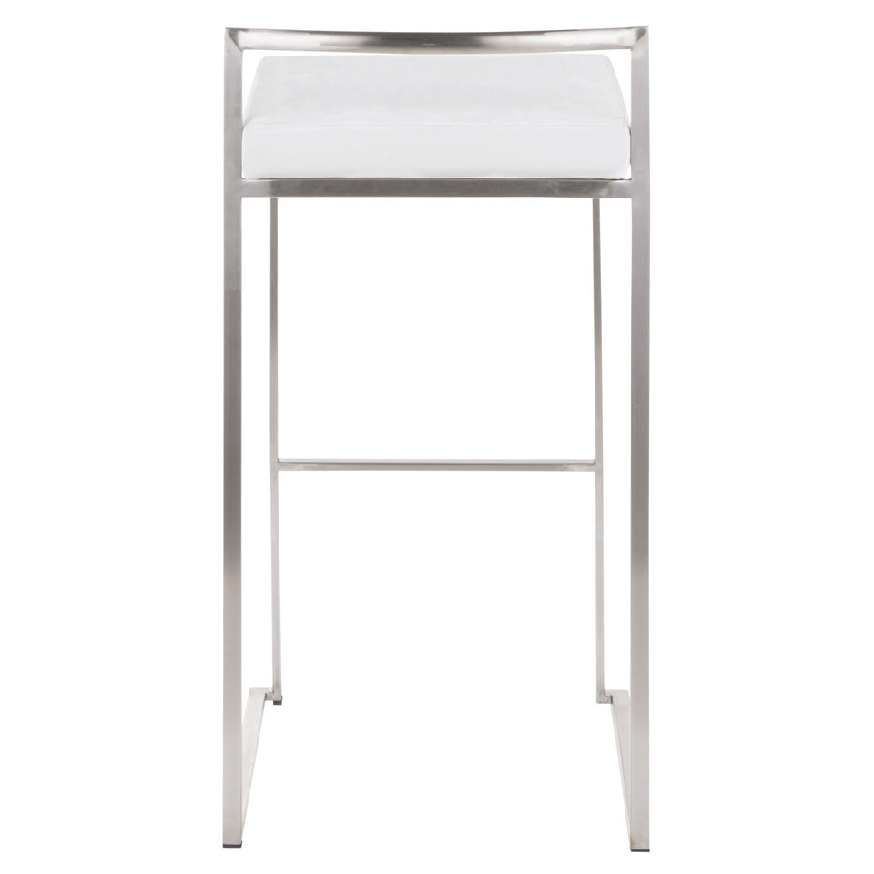 Fuji Stacker 30" Fixed-Height Barstool - Set of 2