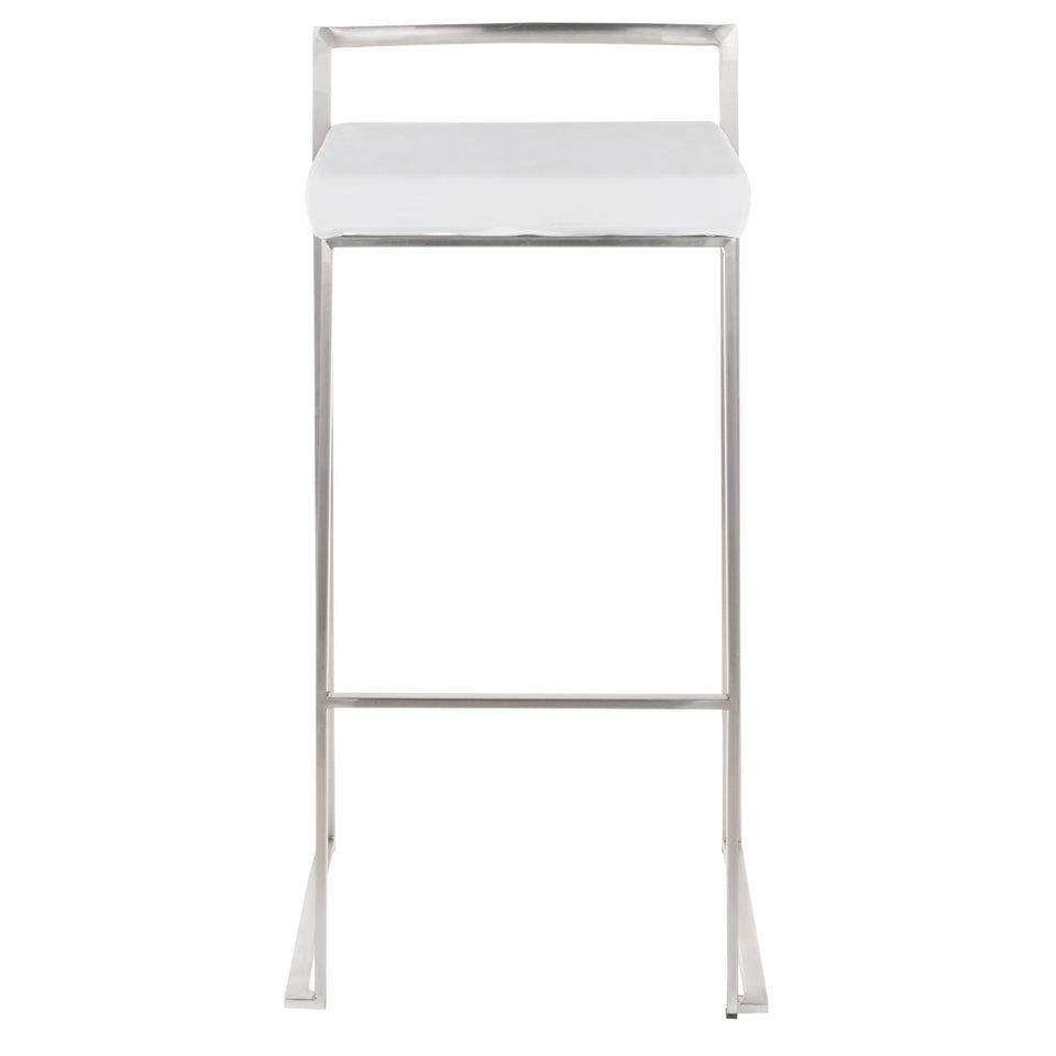 Fuji Stacker 30" Fixed-Height Barstool - Set of 2