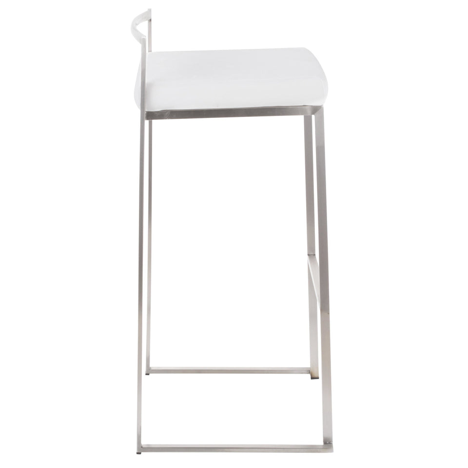 Fuji Stacker 30" Fixed-Height Barstool - Set of 2