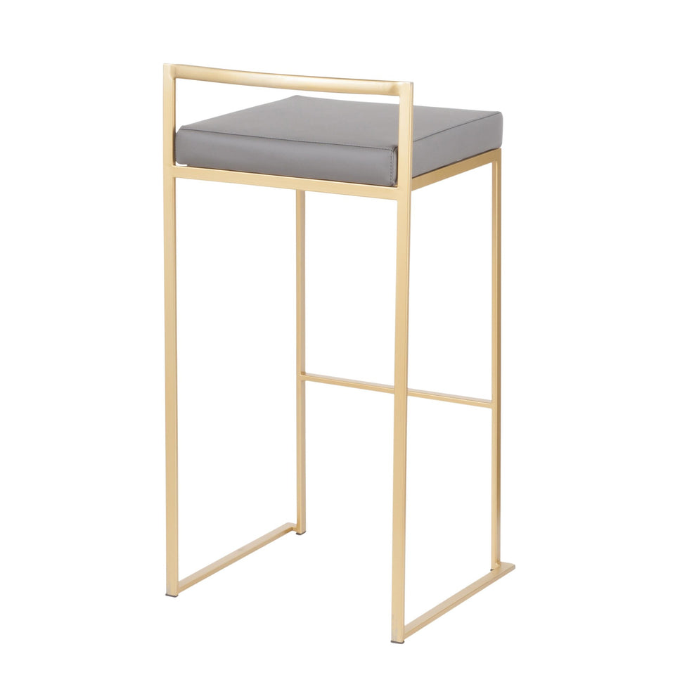 Fuji Stacker 30" Fixed-Height Barstool - Set of 2