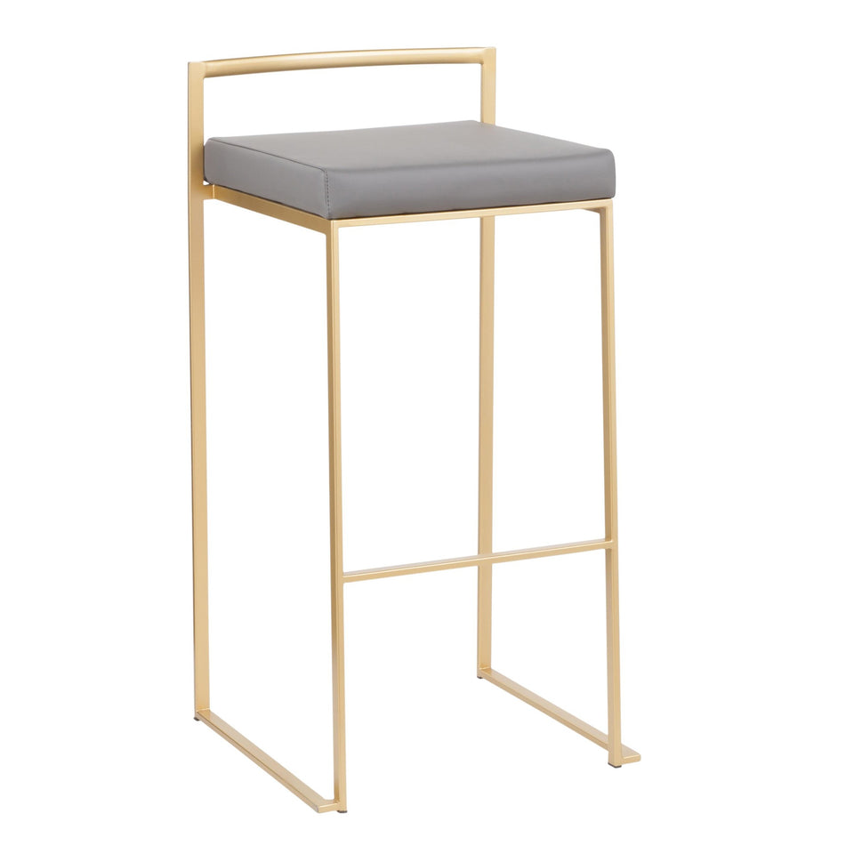 Fuji Stacker 30" Fixed-Height Barstool - Set of 2