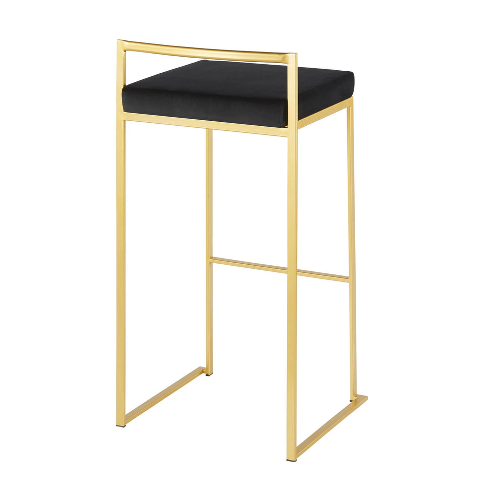 Fuji Stacker 30" Fixed-Height Barstool - Set of 2