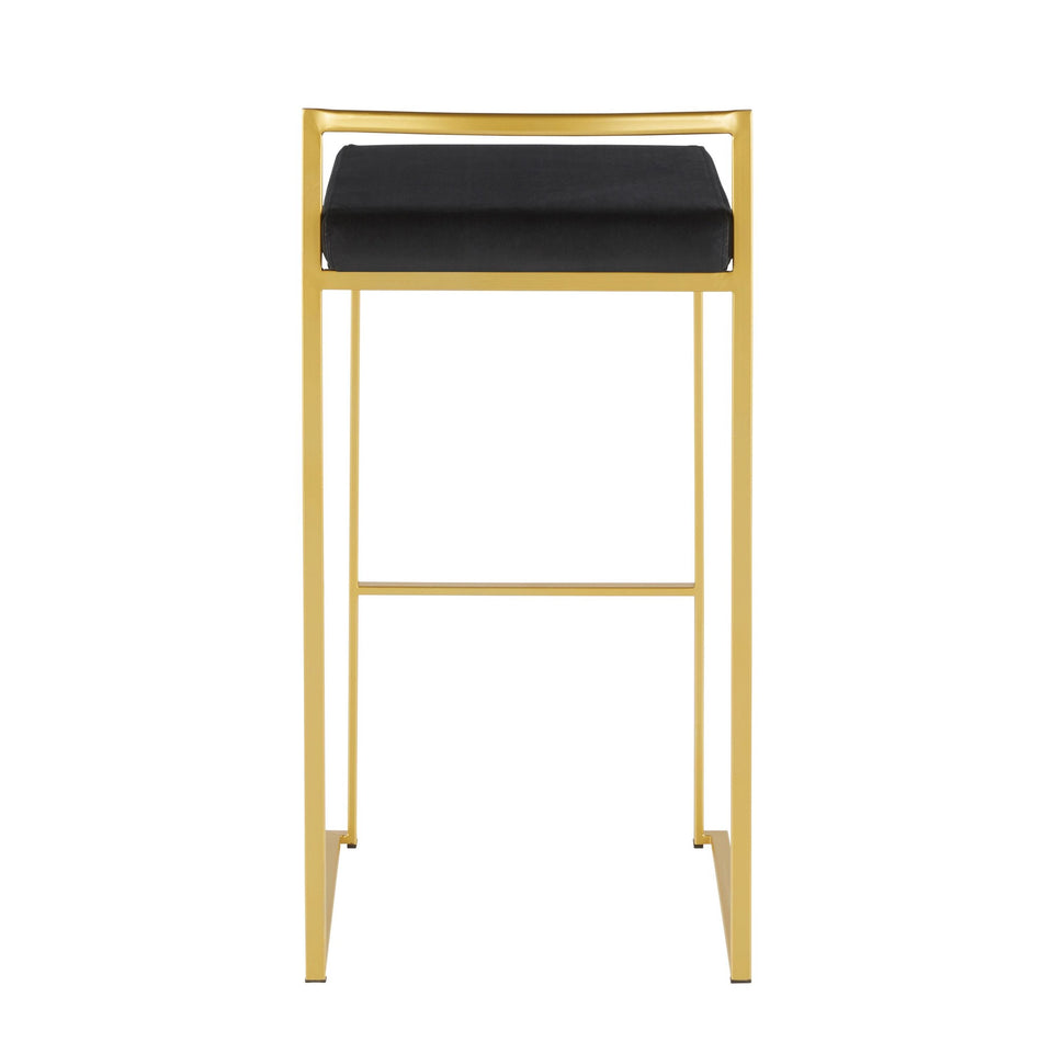 Fuji Stacker 30" Fixed-Height Barstool - Set of 2