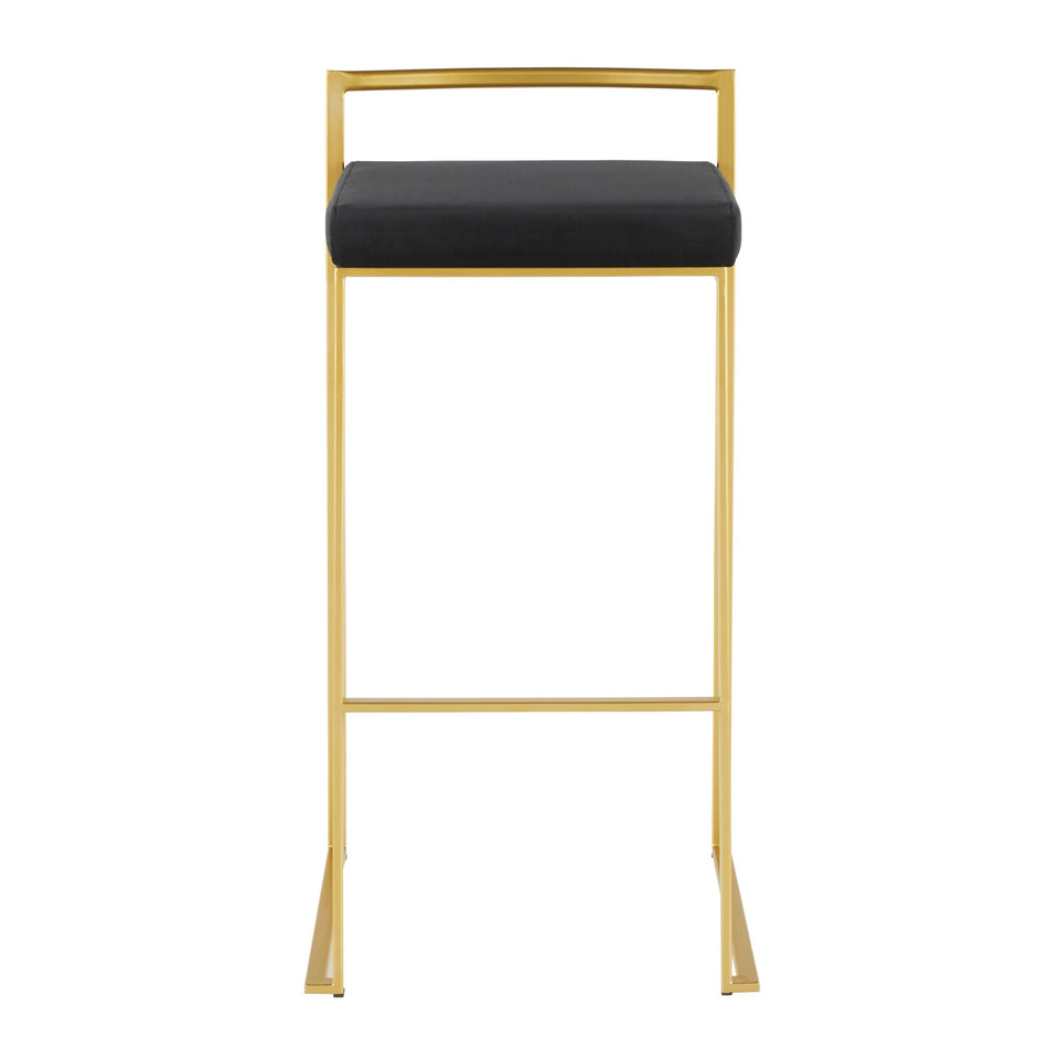 Fuji Stacker 30" Fixed-Height Barstool - Set of 2