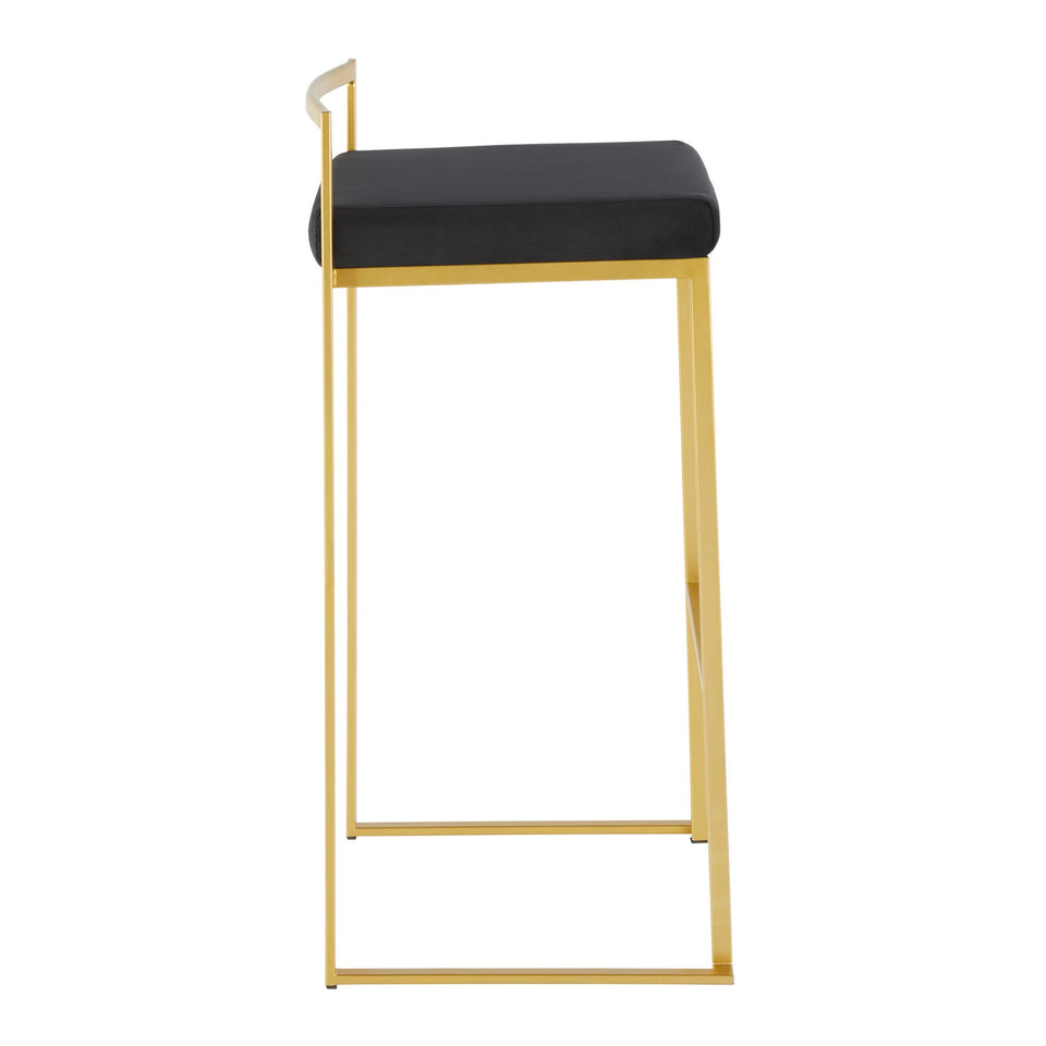 Fuji Stacker 30" Fixed-Height Barstool - Set of 2