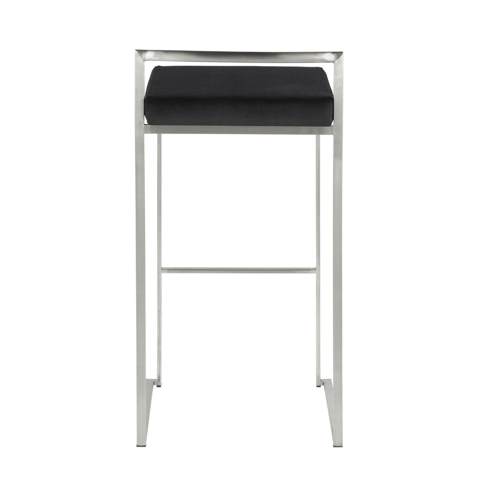 Fuji Stacker 30" Fixed-Height Barstool - Set of 2