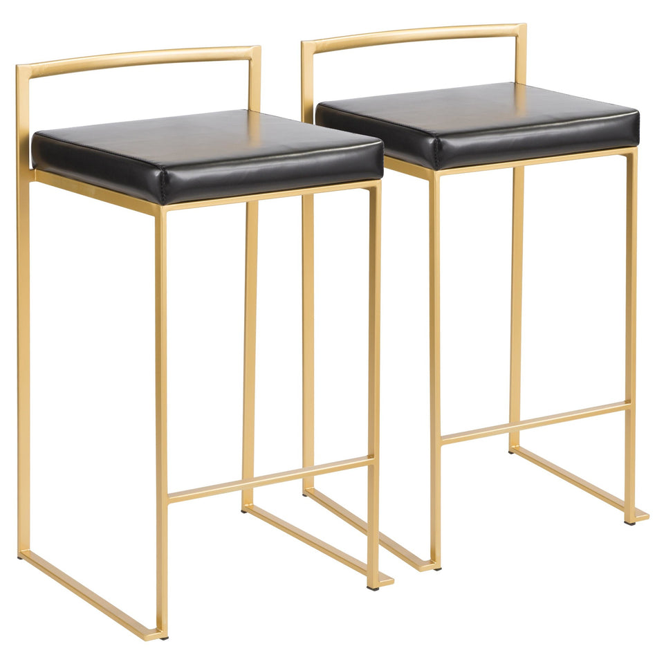 Fuji Stacker 26" Fixed-Height Counter Stool - Set of 2