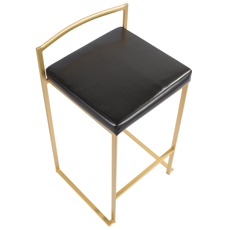 Fuji Stacker 26" Fixed-Height Counter Stool - Set of 2