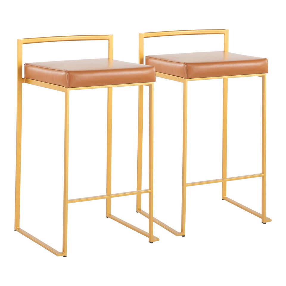 Fuji Stacker 26" Fixed-Height Counter Stool - Set of 2