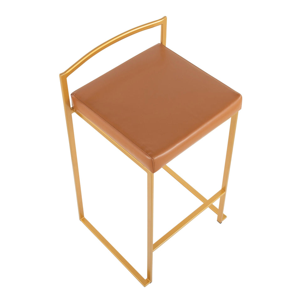 Fuji Stacker 26" Fixed-Height Counter Stool - Set of 2
