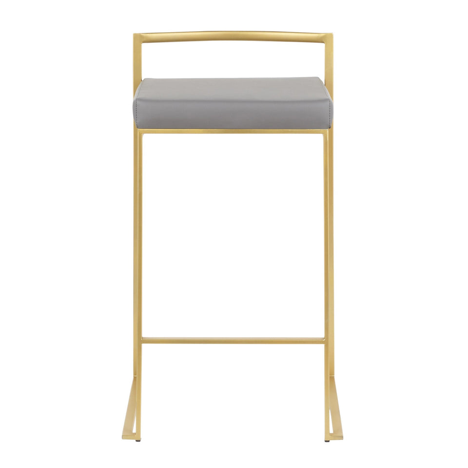 Fuji Stacker 26" Fixed-Height Counter Stool - Set of 2