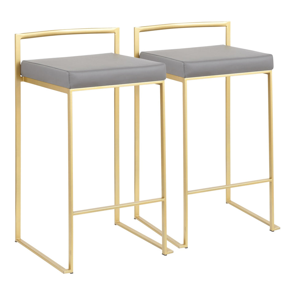 Fuji Stacker 26" Fixed-Height Counter Stool - Set of 2