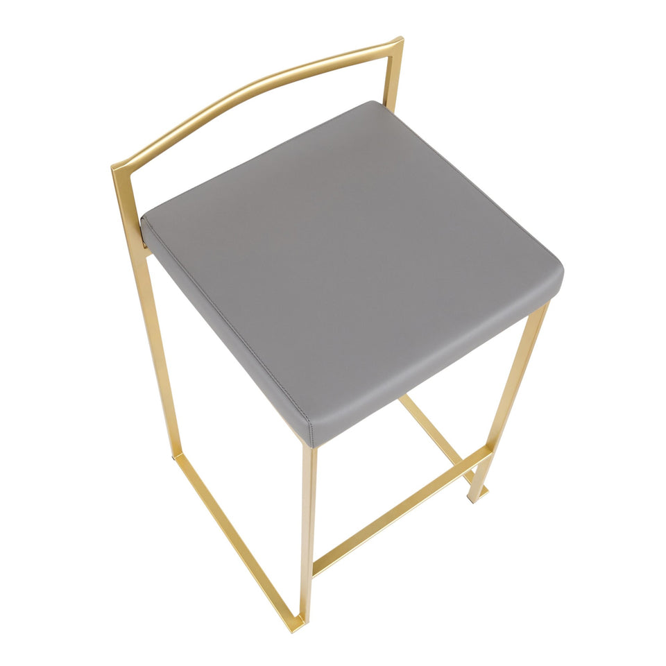 Fuji Stacker 26" Fixed-Height Counter Stool - Set of 2