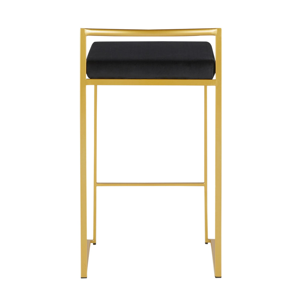 Fuji Stacker 26" Fixed-Height Counter Stool - Set of 2