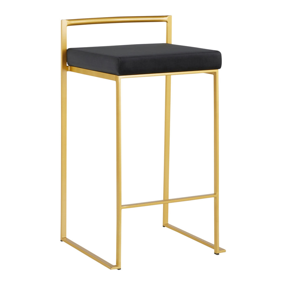Fuji Stacker 26" Fixed-Height Counter Stool - Set of 2