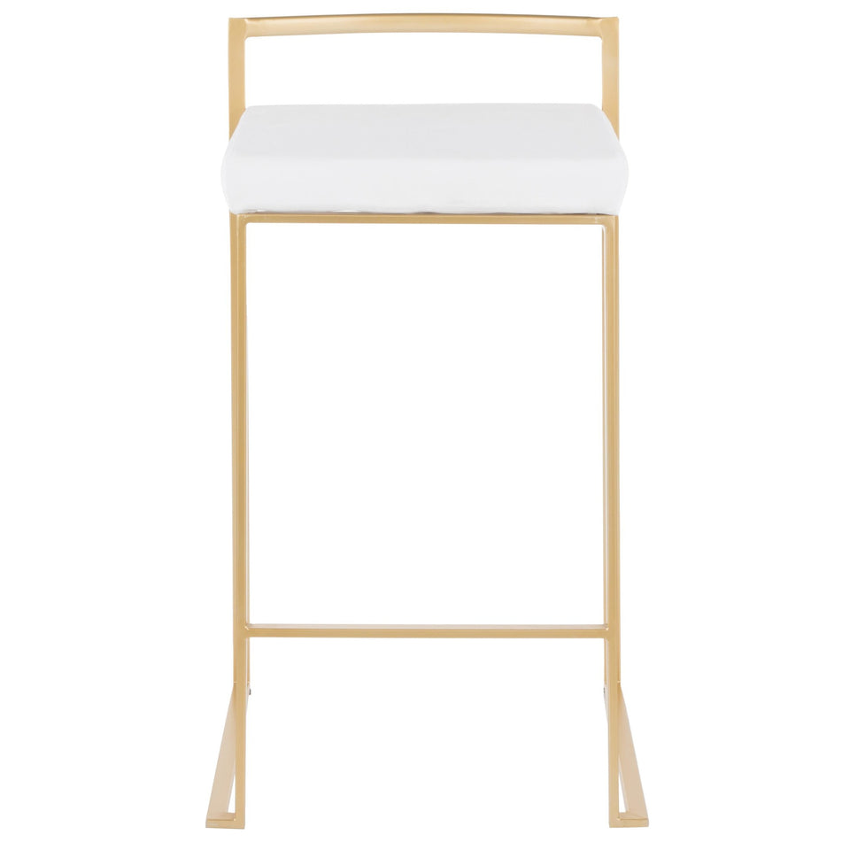Fuji Stacker 26" Fixed-Height Counter Stool - Set of 2
