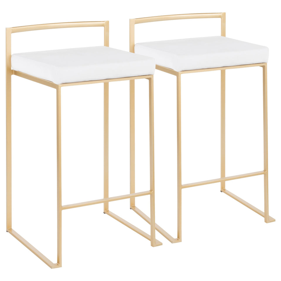 Fuji Stacker 26" Fixed-Height Counter Stool - Set of 2