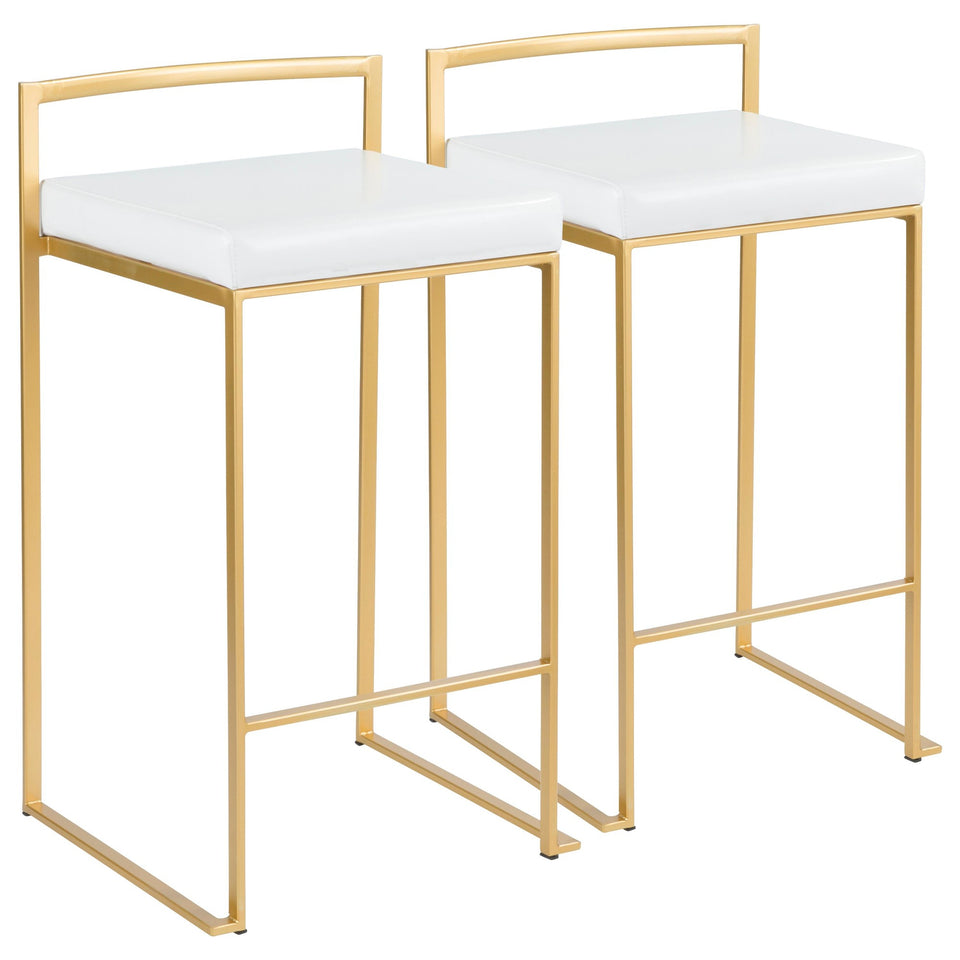 Fuji Stacker 26" Fixed-Height Counter Stool - Set of 2