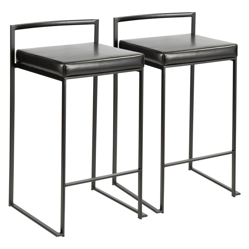 Fuji Stacker 26" Fixed-Height Counter Stool - Set of 2