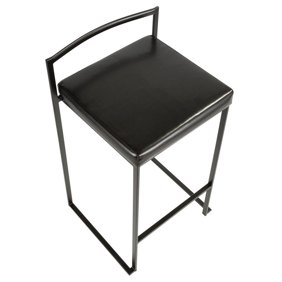 Fuji Stacker 26" Fixed-Height Counter Stool - Set of 2
