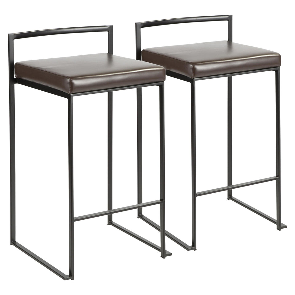Fuji Stacker 26" Fixed-Height Counter Stool - Set of 2