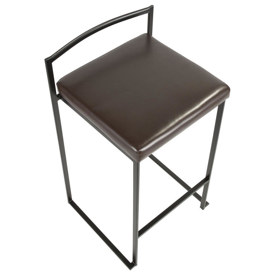 Fuji Stacker 26" Fixed-Height Counter Stool - Set of 2