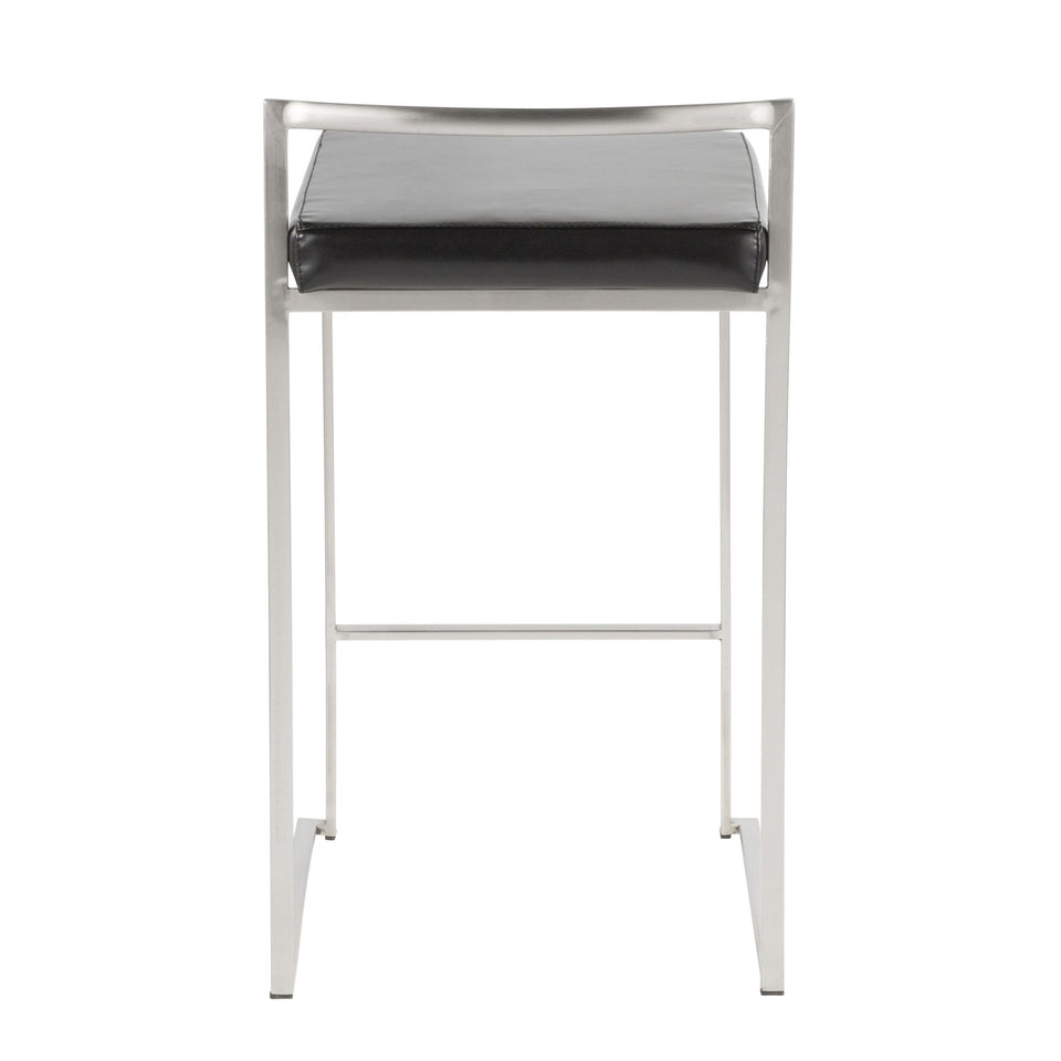 Fuji Stacker 26" Fixed-Height Counter Stool - Set of 2