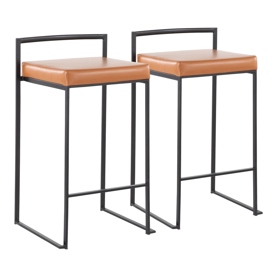 Fuji Stacker 26" Fixed-Height Counter Stool - Set of 2