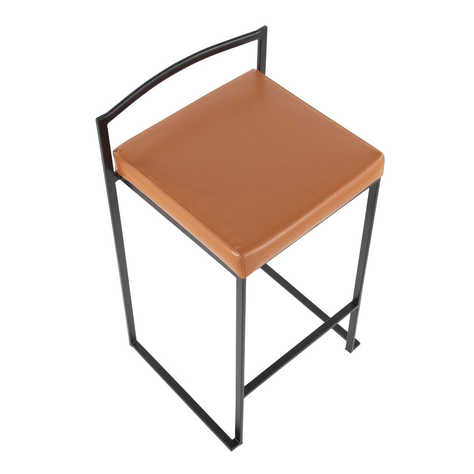 Fuji Stacker 26" Fixed-Height Counter Stool - Set of 2