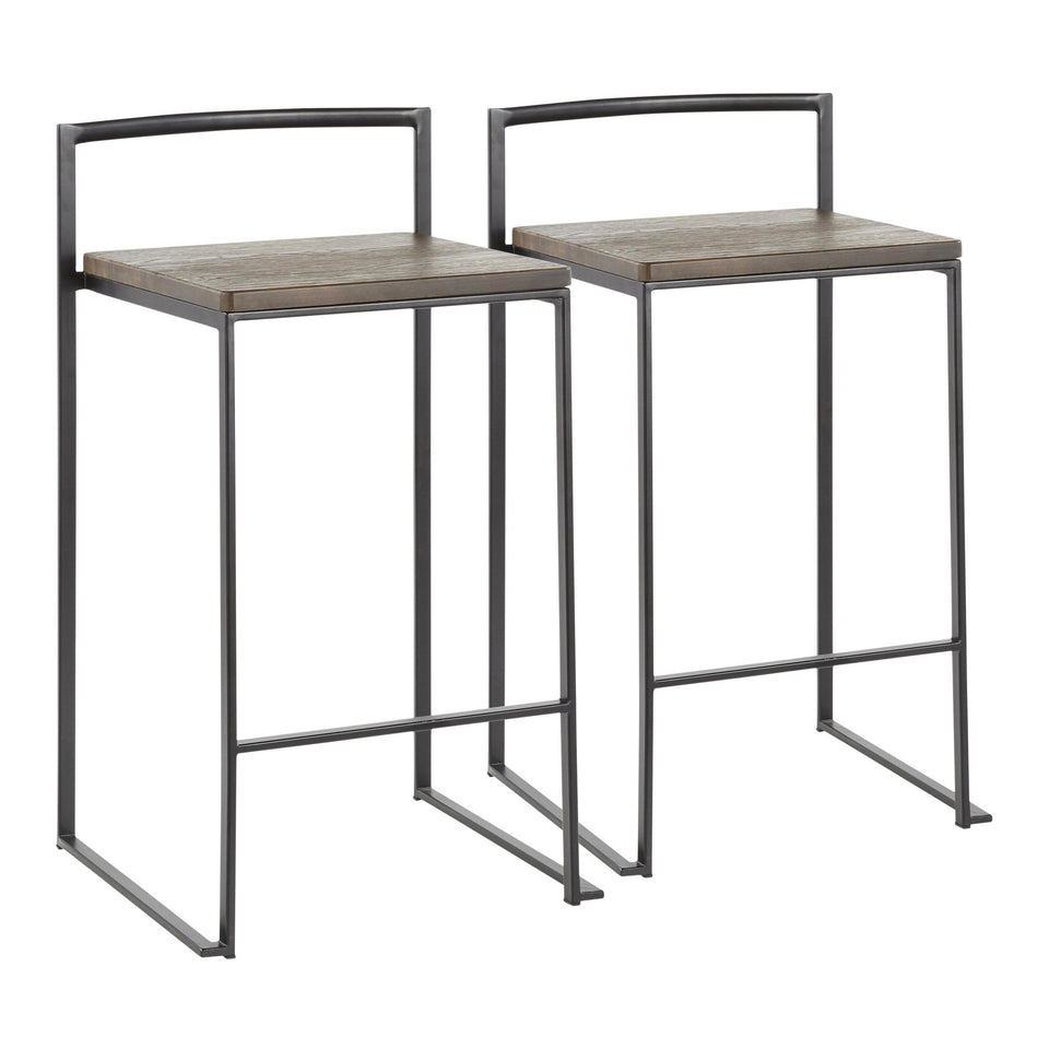 Fuji Stacker Counter Stool - Set of 2