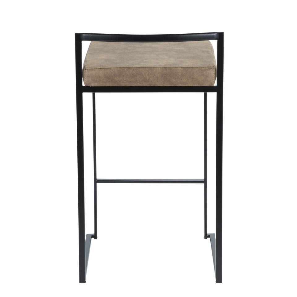 Fuji Stacker 26" Fixed-Height Counter Stool - Set of 2