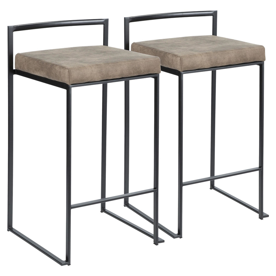 Fuji Stacker 26" Fixed-Height Counter Stool - Set of 2