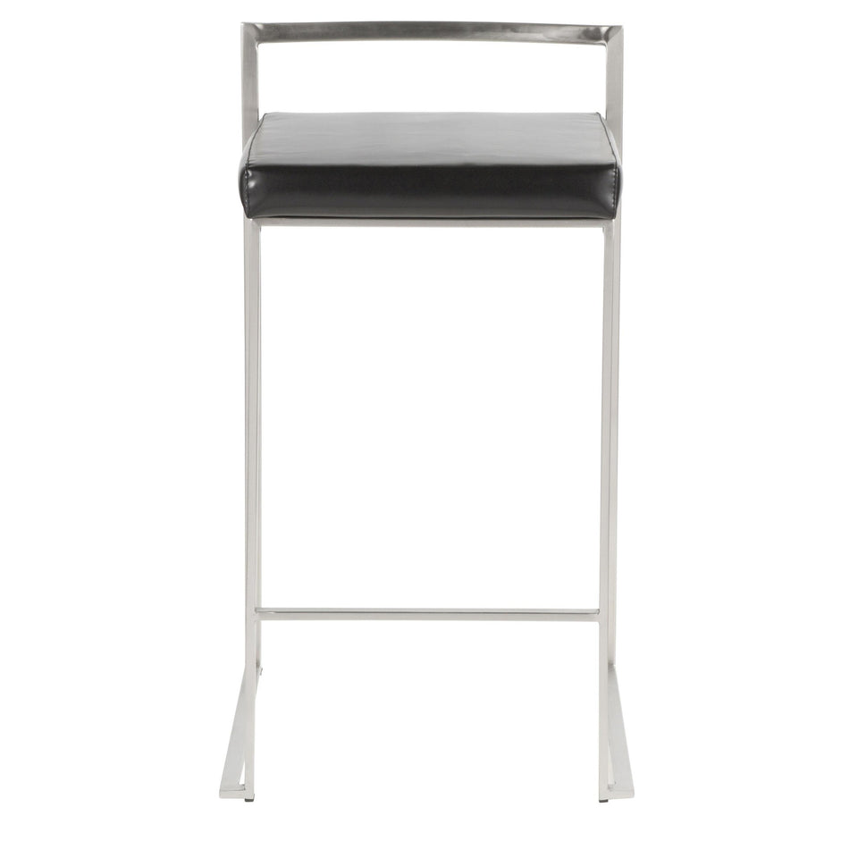 Fuji Stacker 26" Fixed-Height Counter Stool - Set of 2