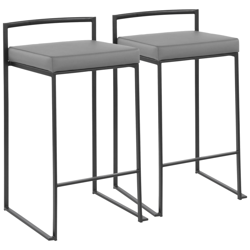 Fuji Stacker 26" Fixed-Height Counter Stool - Set of 2