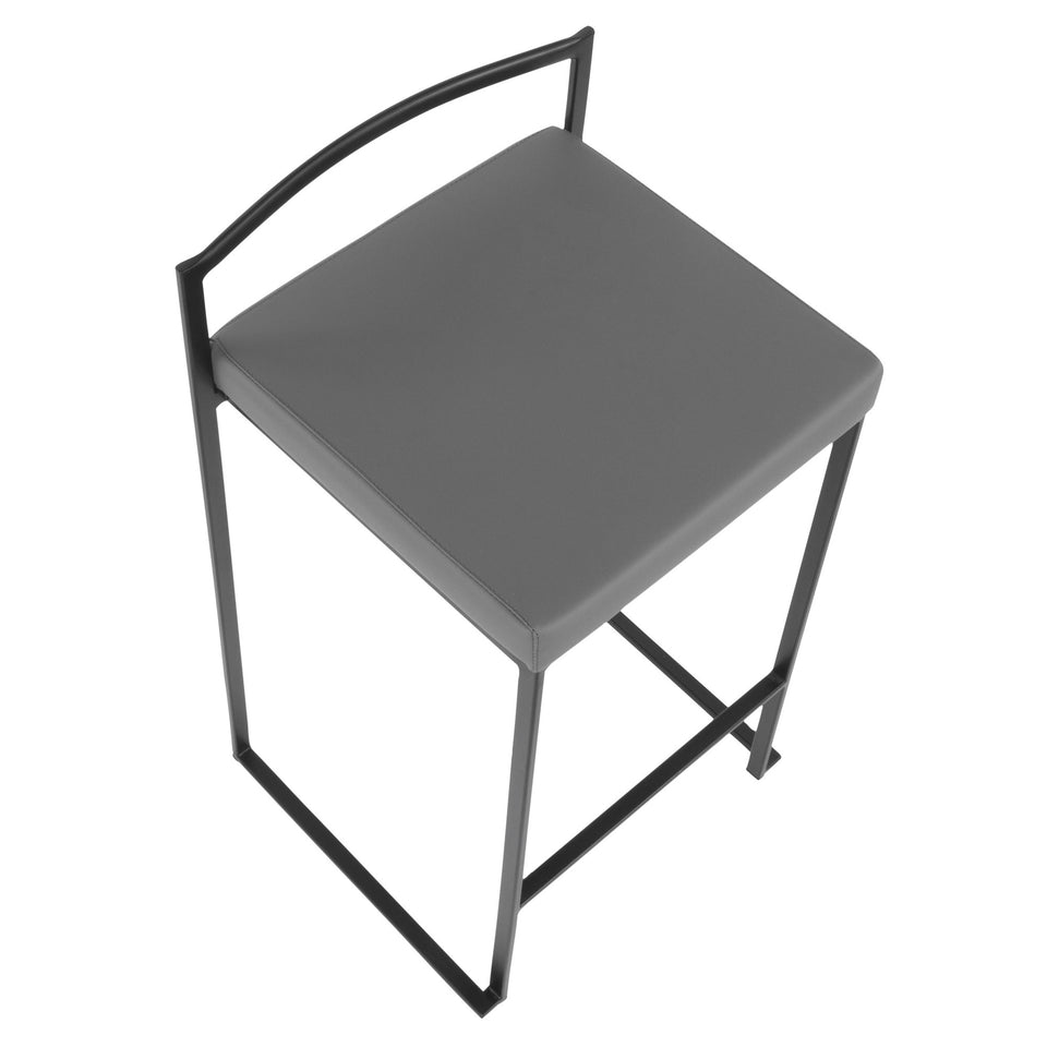 Fuji Stacker 26" Fixed-Height Counter Stool - Set of 2