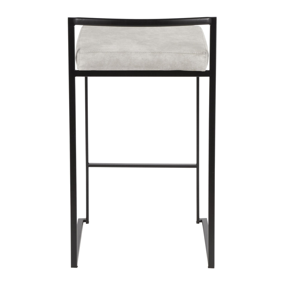 Fuji Stacker 26" Fixed-Height Counter Stool - Set of 2