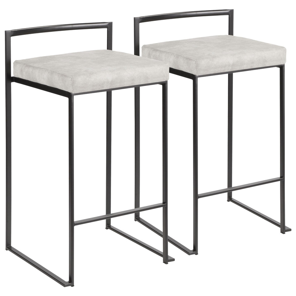Fuji Stacker 26" Fixed-Height Counter Stool - Set of 2