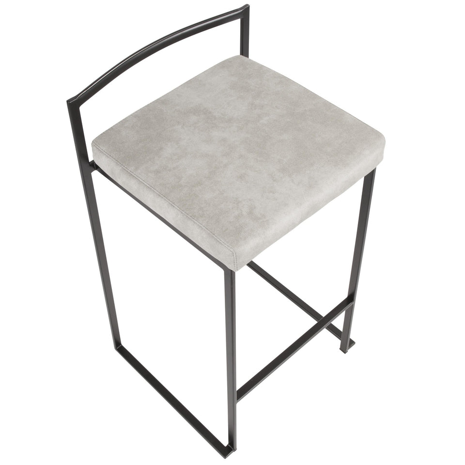 Fuji Stacker 26" Fixed-Height Counter Stool - Set of 2