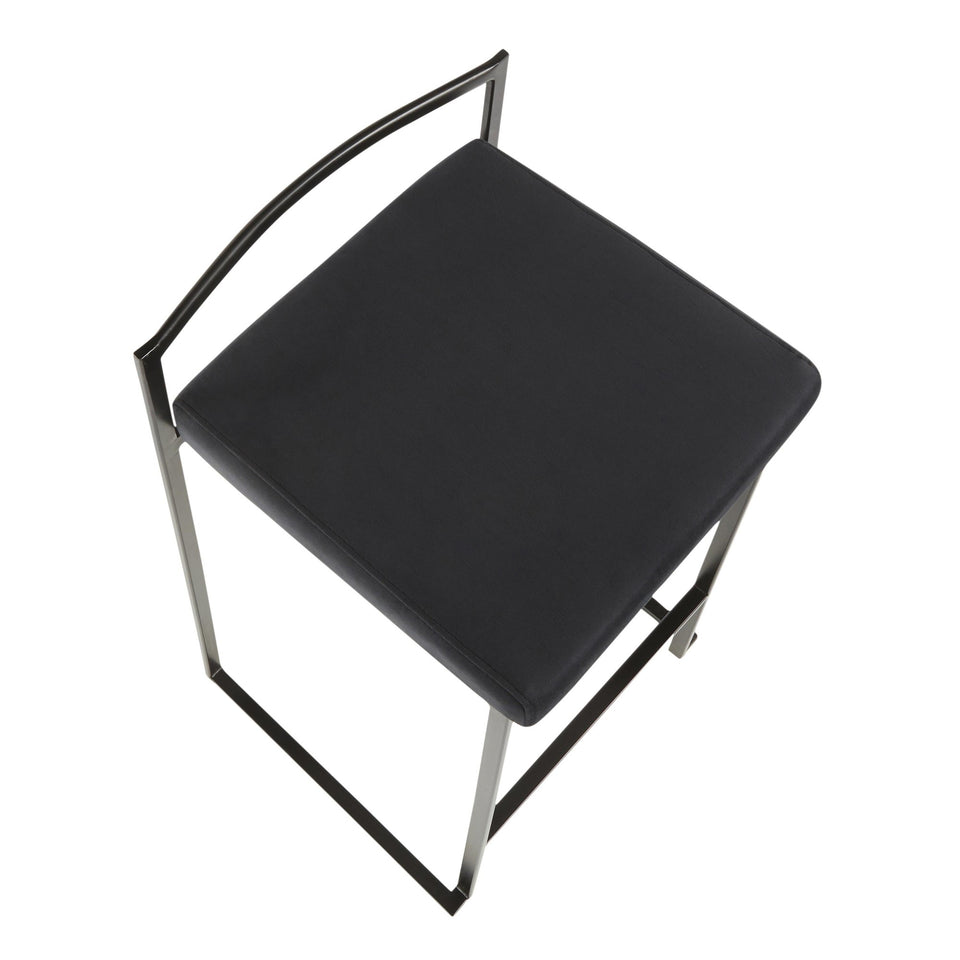 Fuji Stacker 26" Fixed-Height Counter Stool - Set of 2