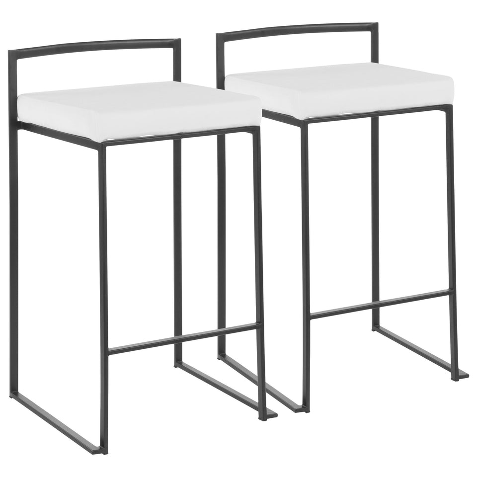 Fuji Stacker 26" Fixed-Height Counter Stool - Set of 2
