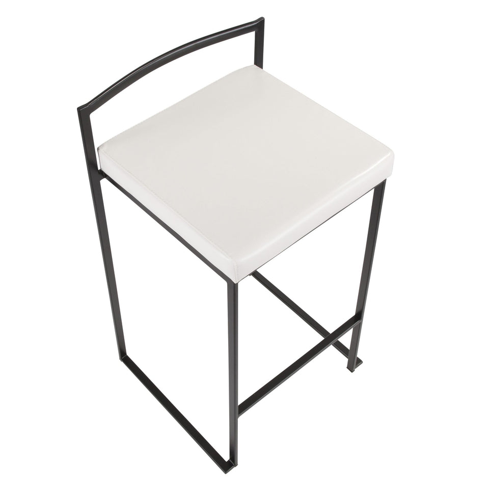 Fuji Stacker 26" Fixed-Height Counter Stool - Set of 2