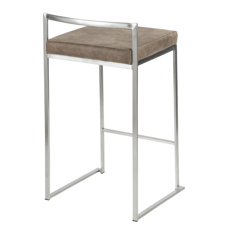 Fuji Stacker 26" Fixed-Height Counter Stool - Set of 2