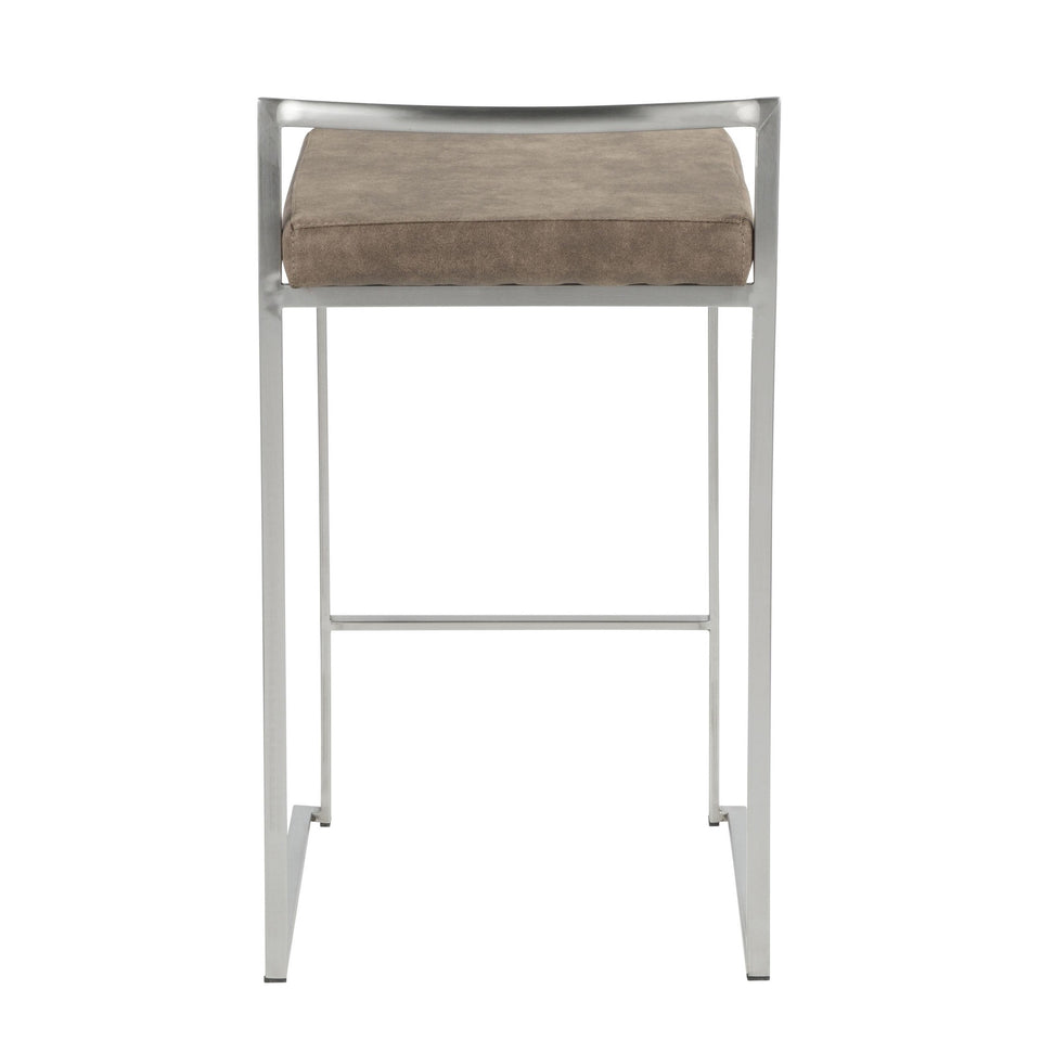 Fuji Stacker 26" Fixed-Height Counter Stool - Set of 2